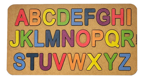 Letras De Mdf Para Crianças - Alfabeto Colorido 0