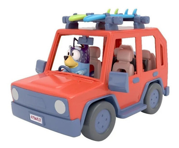 Bluey Auto Paseo Familiar + Figura C/acc 0
