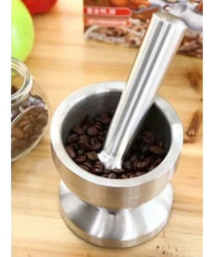 Pilão Em Inox Socador 230ml Udbras 10x8 Cm Polido 1