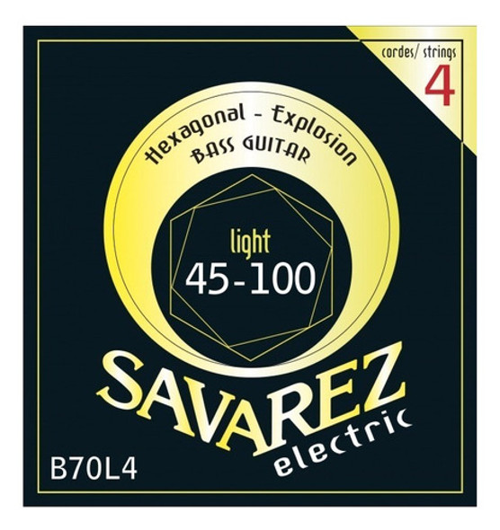 Encordado Para Bajo Savarez B70l4 Hexagonal Explosion 45-100 0
