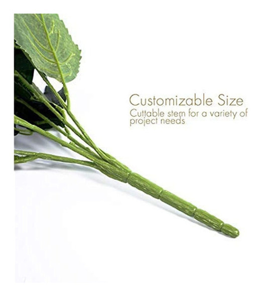 Planta De Flores De Seda De Hortensia, Rosa Blanca, Decoraci 1