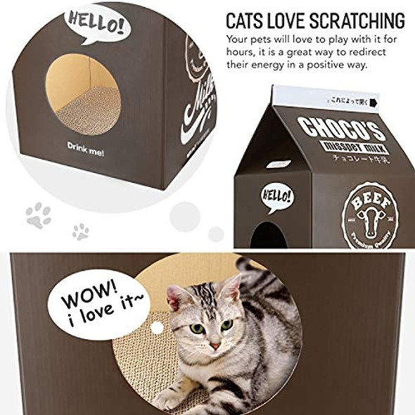 Scratchme Cat Condo Rascador Poste Carton 1 Scratchme Cat Condo Rascador Poste Carton 1