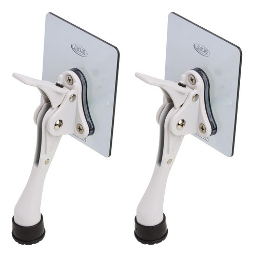 2 Topes Autoadhesivos Para Puerta ( Sin Perforar) - Blanco 0