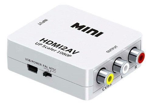Conversor Hdmi A Av Rca Pc Notebook Proyector Tv 1080p 0