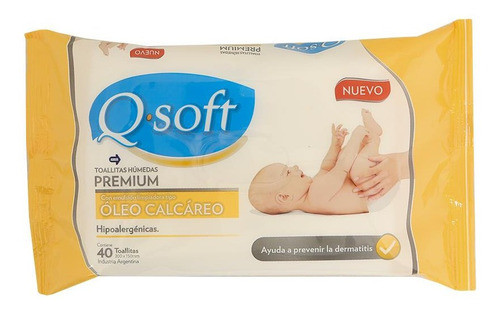 Q Soft Toallita Humeda Bebe Con Oleo 6 Pack X 40 Unid 1