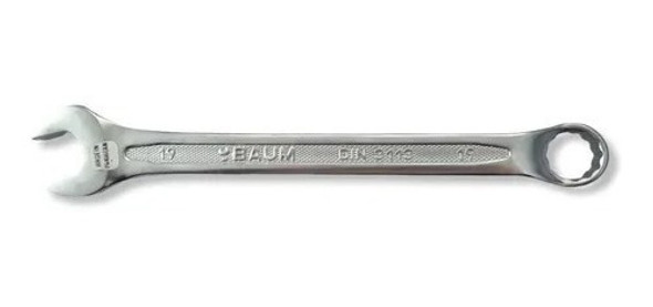 Llave Combinada Cromo Vanadio 19mm Baum Profesional 1