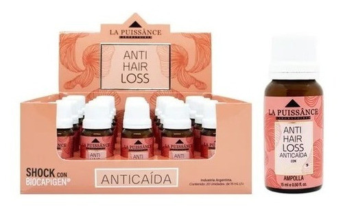 La Puissance Anti Hair Loss Anticaída Ampollas X20 Cabello 0