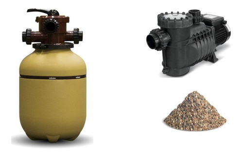 Kit De 20m3 Filtro Vc-10s + Bomba 1/3 Hp + 20 Kg De Arena 0