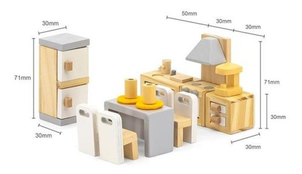 Cocina En Miniatura Madera Niño Niña Infantil 1