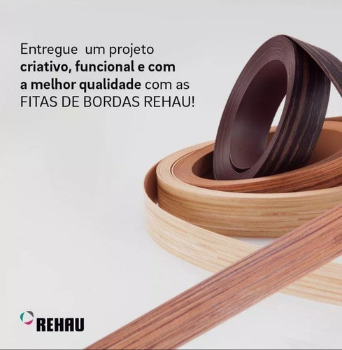 Fita De Borda Azul Profundo Duratex 6.4 X 10 Mts Rehau 1