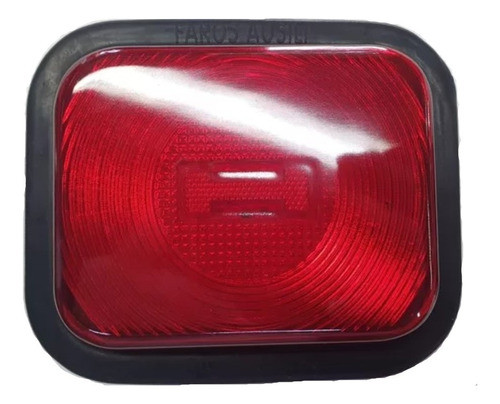 Faro Goma Hermetico Para Camión Multi Voltaje Rojo 12-24v 0