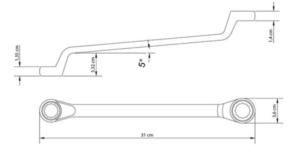 Chave Estrela 21x23mm Forjada Em Aco Especial Tramontina 1
