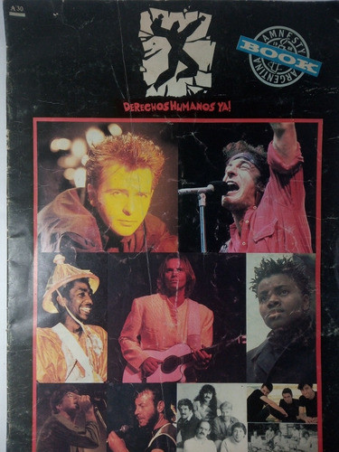 Programa Recital Amnesty 1988 Sting Gabriel Charly Garcia 0