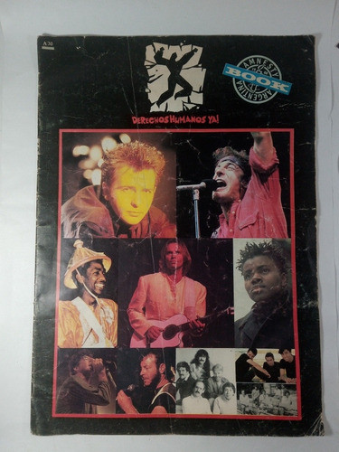Programa Recital Amnesty 1988 Sting Gabriel Charly Garcia 1