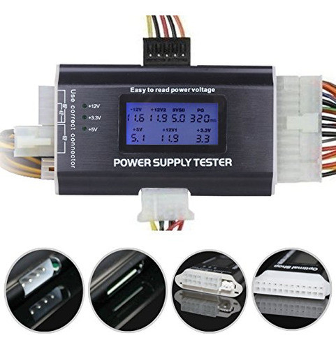 Comprobador D/fuente D/energía Optimal Shop 20/24 Lcd 1.8 In 0