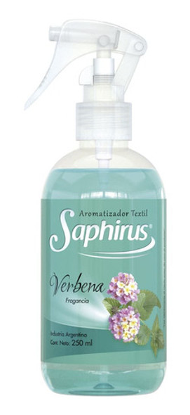 Aromatizador Textil Saphirus Fragancia Verbena 250ml X3unid. 0