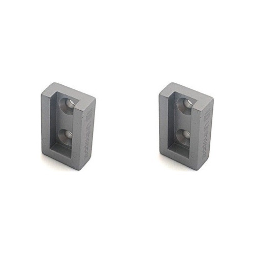Soportes P/ Caño Rectangular Lateral X2 Cromo Mate Unihopper 0