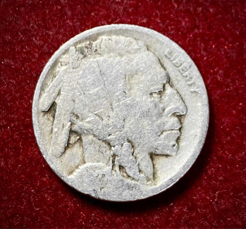Moneda 5 Centavos Estados Unidos Indio 1927 Km 134 Bison 0