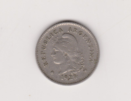 Moneda Argentina 10 Ctvs 1925 Janson 113 Muy Bueno + 0