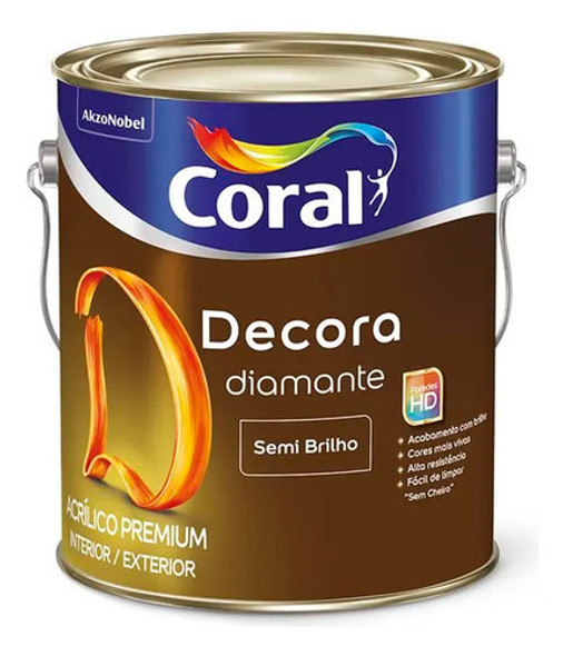Tinta Acrílica Premium Decora Diamante - Sensual 3,2 Litros 0