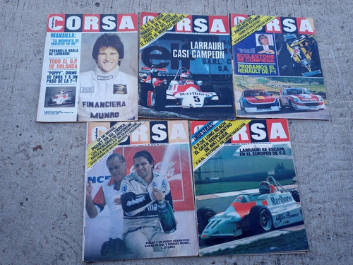 Lote De 5 Revistas Corsa Año 1982 0