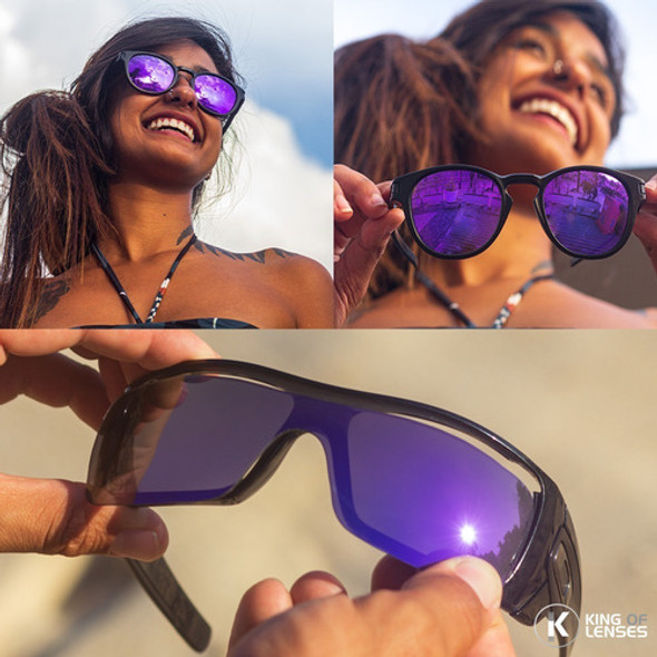 Lentes Para Frogskins - Hidrofóbica - Violet 1