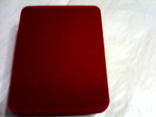 Estuche De Luxe- En Pana Rojo- Ideal Colgantes- Muy Fino-uni 1