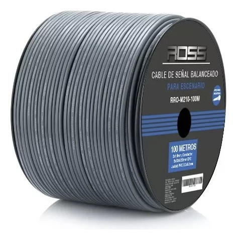 Bobina Cable Balanceado Rollo 100 Metros Dmx Microfono Audio 1