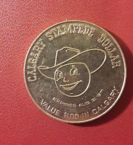 Medalla Calgary Stampede Dollar, 1971, 32 Mm, Ne101 0