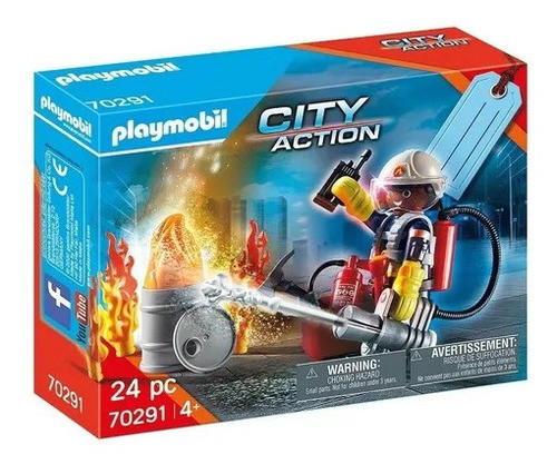 Playmobil 70291 Conjunto De Bomberos 0