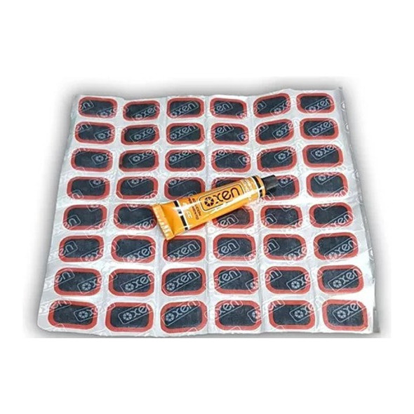 Parches Rectangulares Camara Bici Auto + Cemento Solución 0 Parches Rectangulares Camara Bici Auto + Cemento Solución 0