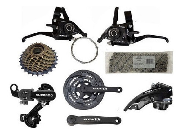 Kit Marcha Bicicleta 29 Bike 26 Gt 21v Cambio Shimano Yamada 0