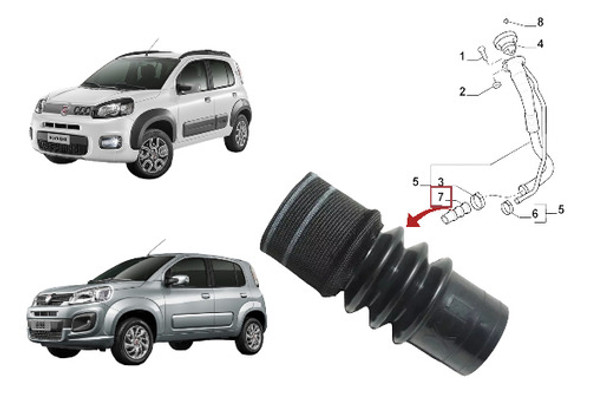 Mangueira Bocal Tanque Combustível Fiat Uno Vivace Way 1