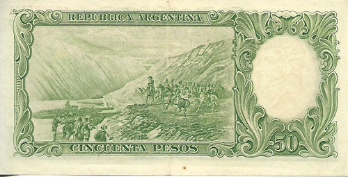 Bottero 1989 $ 50 Moneda Nacional Serie A N Rojos Ex Palermo 1