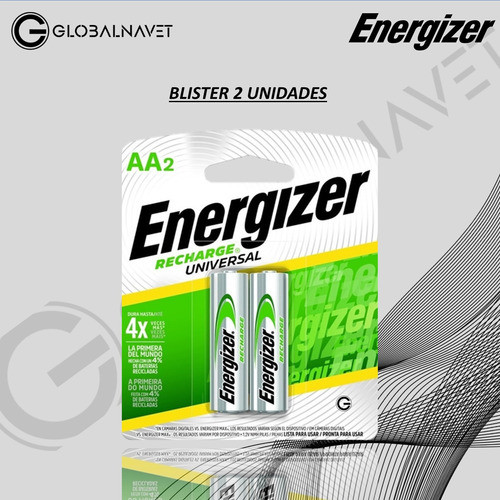 4 Pila Recargable Aa Energizer 2000mah Reales 4 Unidades 1
