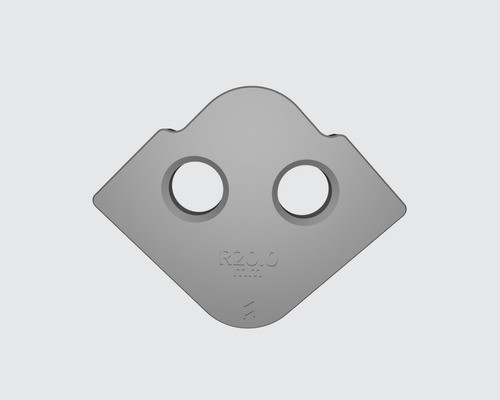 Plantilla Para Router Fresadora Tupi Esquina Radio 20mm 1