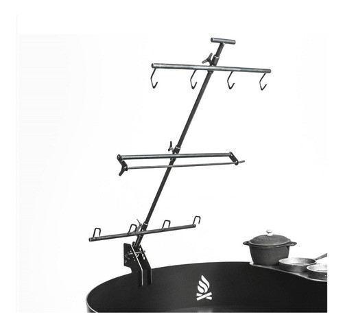 Cruz / Asador Para Fogonero Fogon Qunuy Circular 0