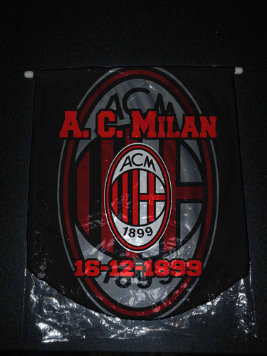 Banderin Paño 36cm Italia Milan M02 0