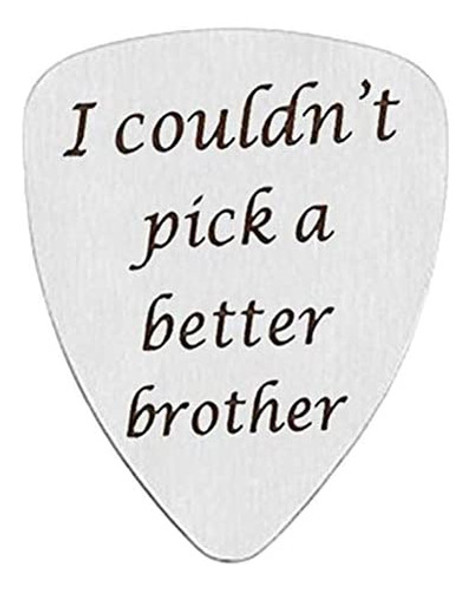 Regalo De Púa De Guitarra De Acero Inoxidable Para Hermano, 0