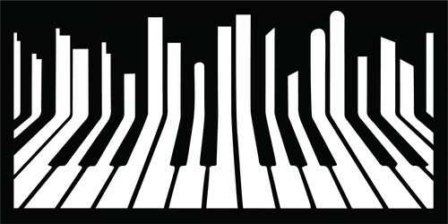 Cidade Piano Em Mdf 6mm, Decorando Ambientes 0