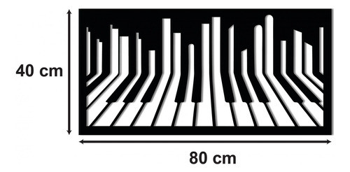 Cidade Piano Em Mdf 6mm, Decorando Ambientes 1