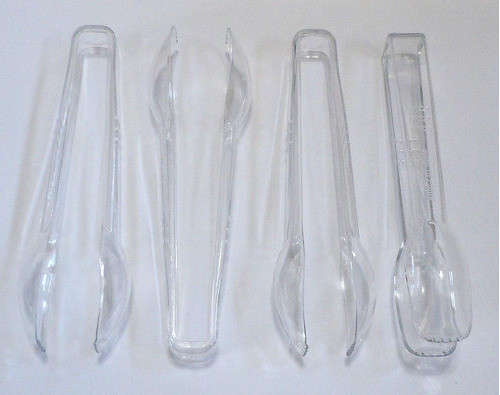 16 Pinzas De Plástico Transparente, 6 1/2 1