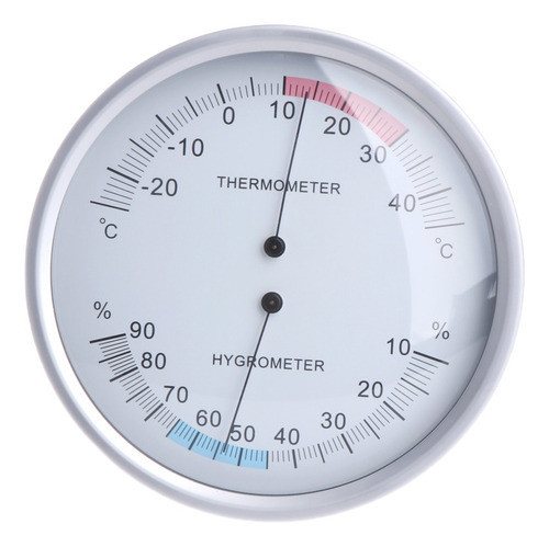 Medidor Bimetálico De Temperatura E Umidade Com Ponteiro De 0