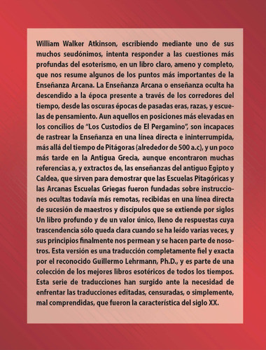 La Enseñanza Arcana - William Walker Atkinson 1
