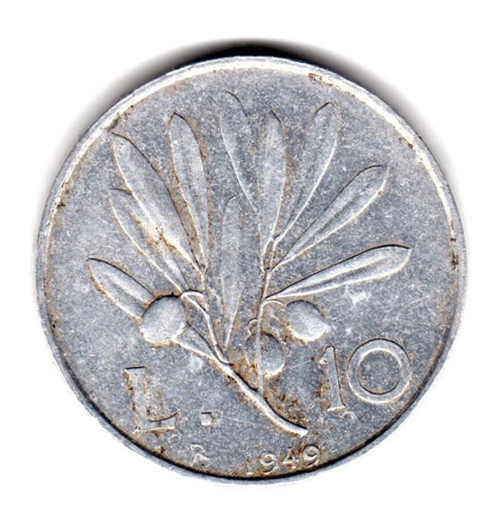 Italia Moneda 10 Liras Año 1949 Km#90 Pegaso 1 Italia Moneda 10 Liras Año 1949 Km#90 Pegaso 1