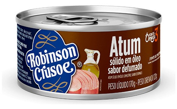 Atum Sólido Em Óleo Defumado Robinson Crousoe 170g 0
