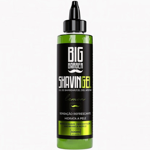 Shaving Gel Barbear Bisnaga Big Barber Lemon Pacote 2 Unidad 1