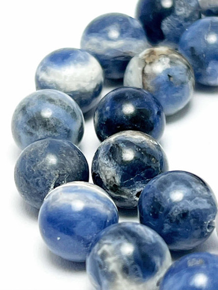 Cuentas Redondas De Piedra Natural Sodalita 10mm 1