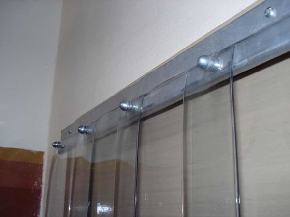 Cinta Banda Pvc Cortinas Carnicerías 25 Metros De 100 X 1mm 1