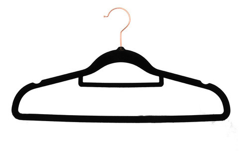 10 Unidades Cabides Tradicional Gancho Cobre Preto 1